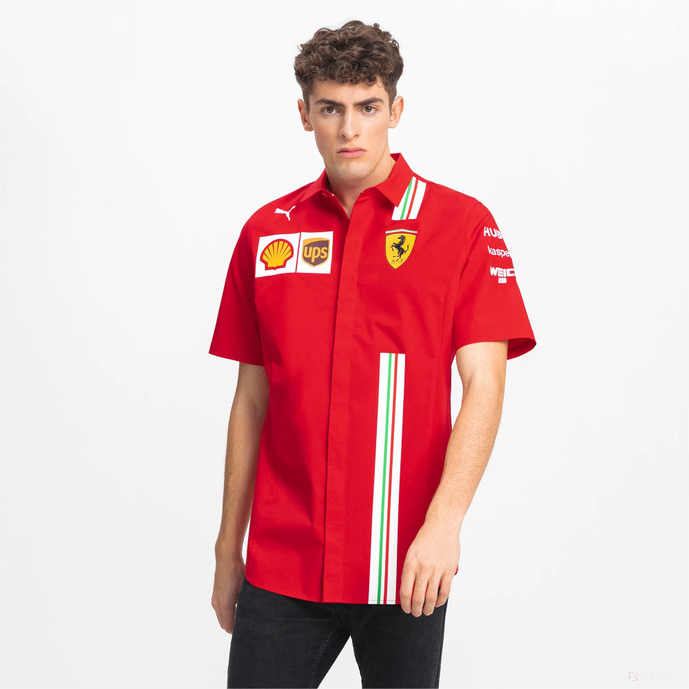 法拉利衬衫， Puma Team, 红色, 20/21 - FansBRANDS®