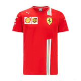 法拉利 T -衬衫，Puma Carlos Sainz，红色，2021 - FansBRANDS®