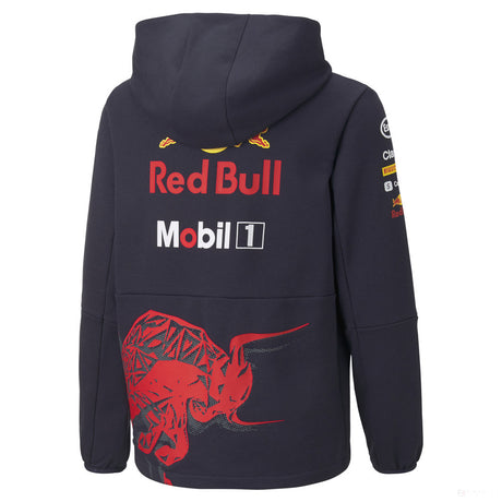 红色Bull Team 儿童运动衫，蓝色，2022 - FansBRANDS®
