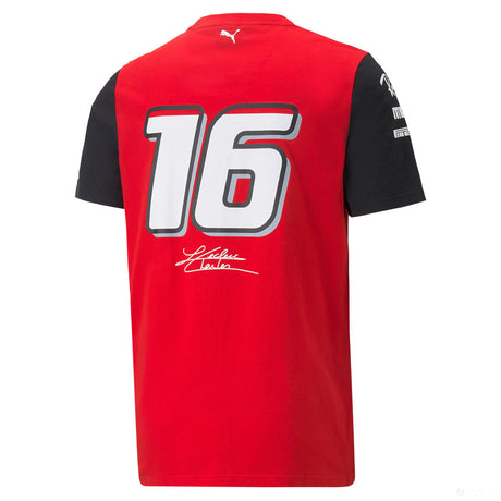 Puma Ferrari Charles Leclerc T 恤, 红色, 2022