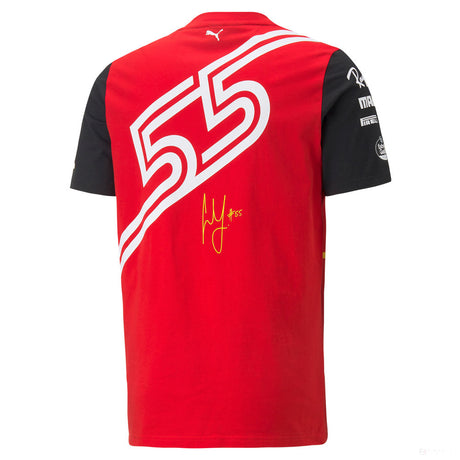 彪马法拉利 Carlos Sainz T-衬衫，红色，2022