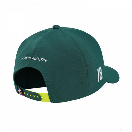 Aston Martin Lance Stroll 棒球帽，成人，绿色，2022