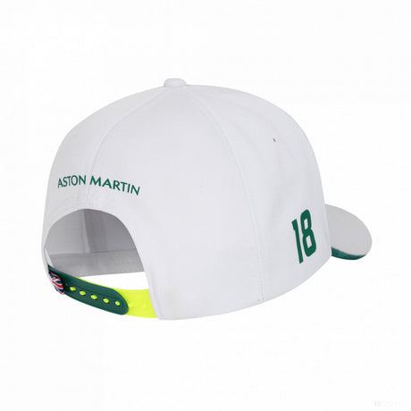 Aston Martin Lance Stroll 棒球帽，成人，白色，2022