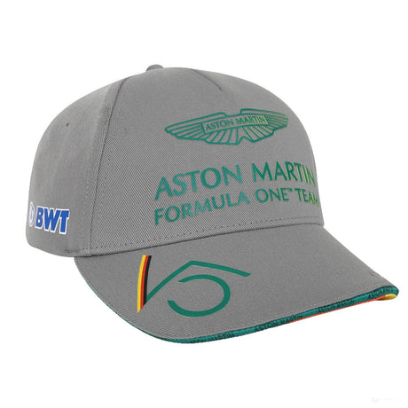 阿斯顿马丁塞巴斯蒂安维特尔棒球帽，成人，灰色，2022