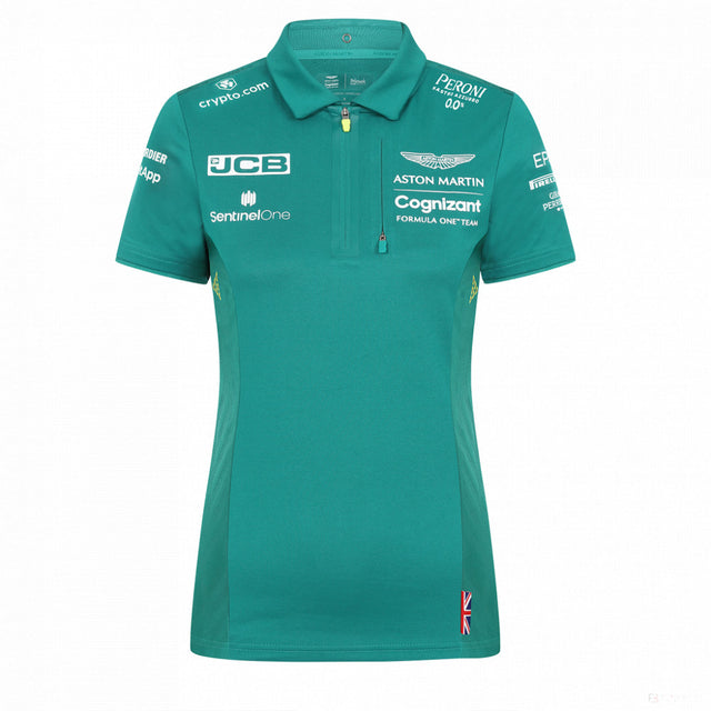 Aston Martin Women Team Polo,绿色，2022 - FansBRANDS®