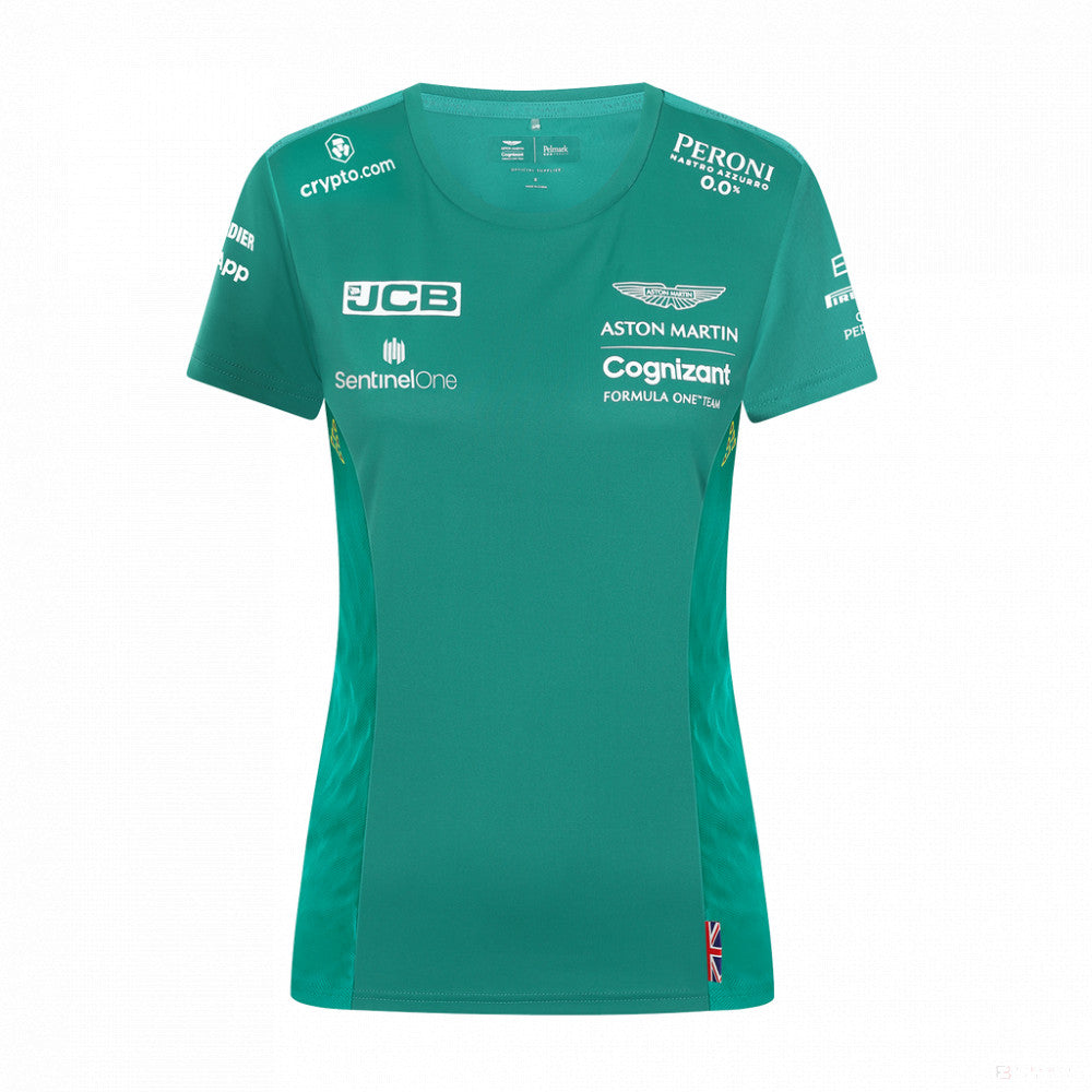 Aston Martin 女队 T 恤，绿色，2022 - FansBRANDS®