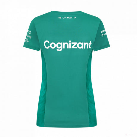 Aston Martin 女队 T 恤，绿色，2022