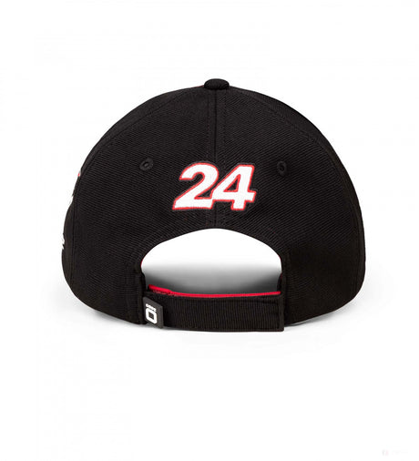阿尔法罗密欧棒球帽子，Zhou Guanyu 团队，成人，黑色，2022