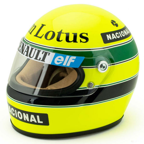 Ayrton Senna 迷你头盔，1:2 比例，黄色，1985 - FansBRANDS®