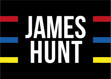 James Hunt 旗帜, 140x100 厘米,黑色，2020 年 - FansBRANDS®