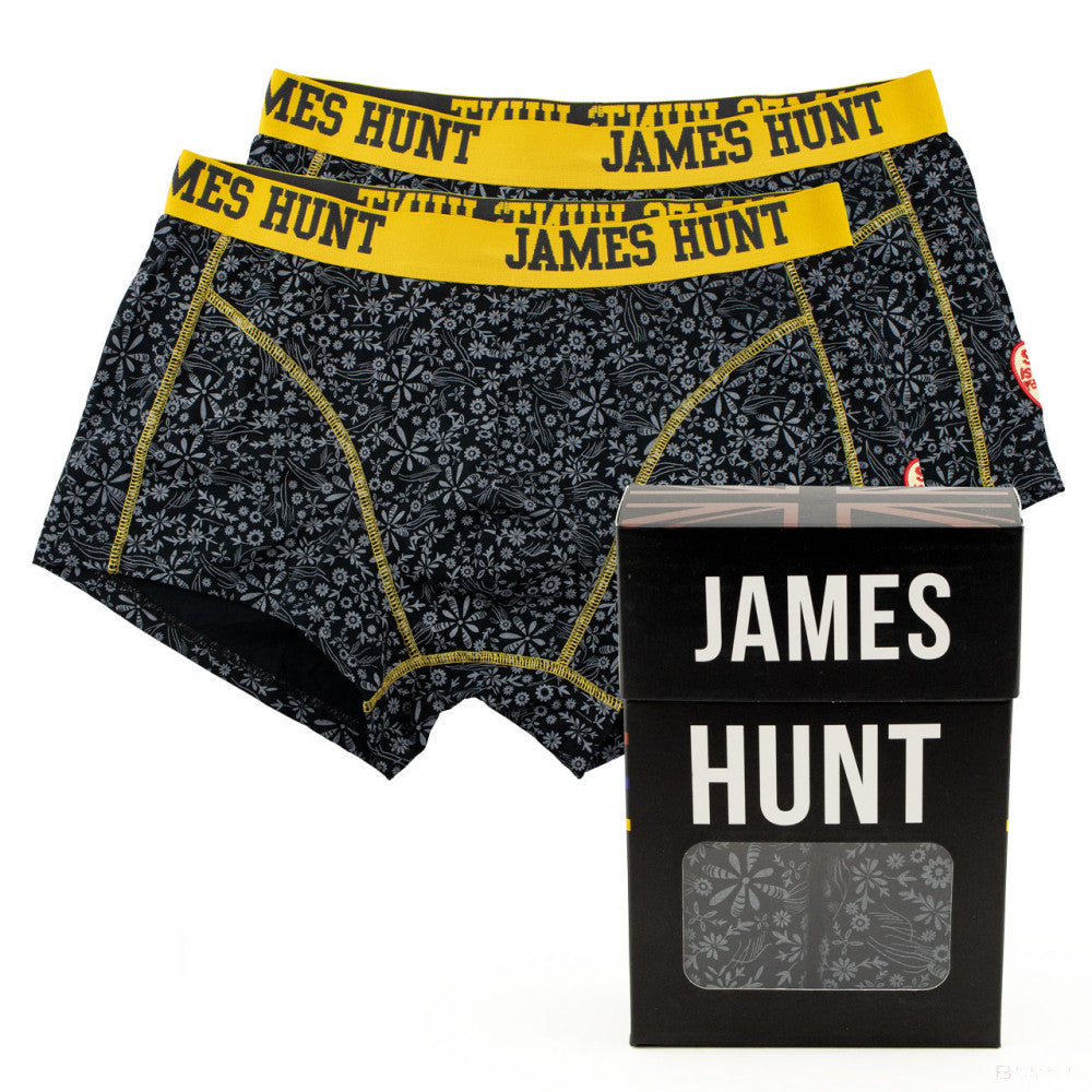 James Hunt 内衣，70 年代平角短裤 - 双包, 黑色, 2021 - FansBRANDS®