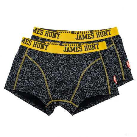James Hunt 内衣，70 年代平角短裤 - 双包, 黑色, 2021