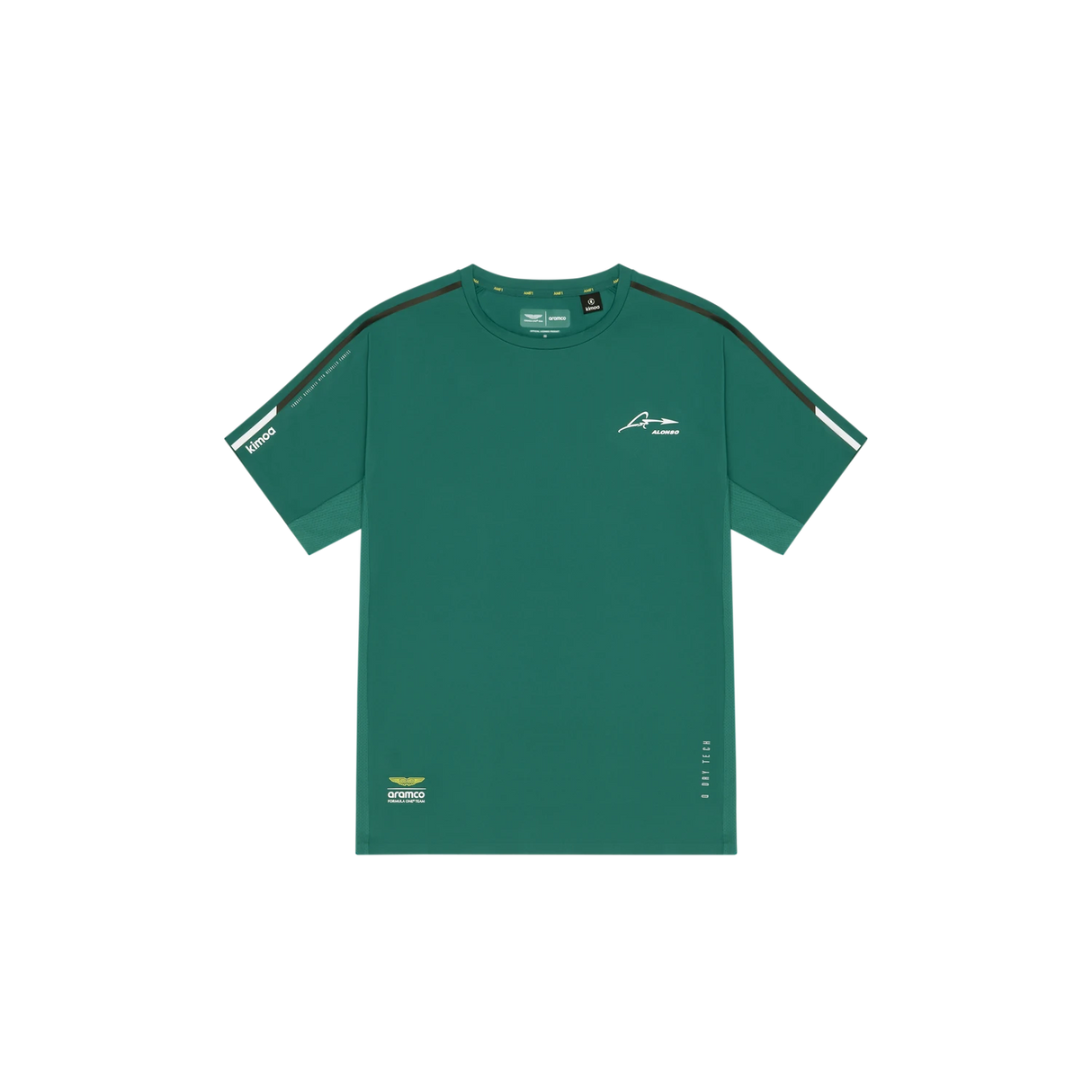 费尔南多-阿隆索（Fernando Alonso）T恤，Kimoa，运动装，绿色，2024 年
