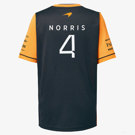 McLaren T 恤，Lando Norris Team，橙色，2022
