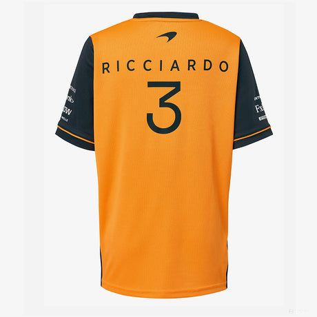 McLaren T 恤，Daniel Ricciardo Team，灰色，2022