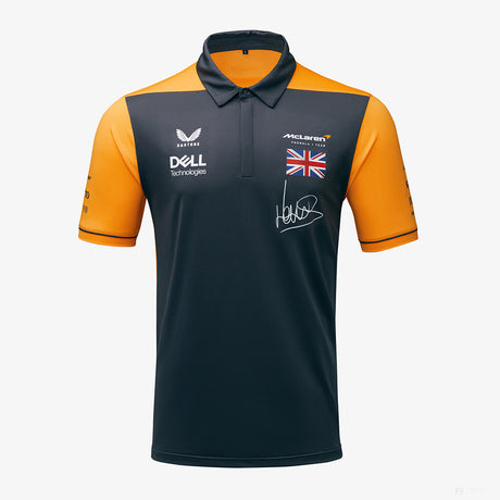 McLaren Polo, Lando Norris Team, Grey, 2022 - FansBRANDS®