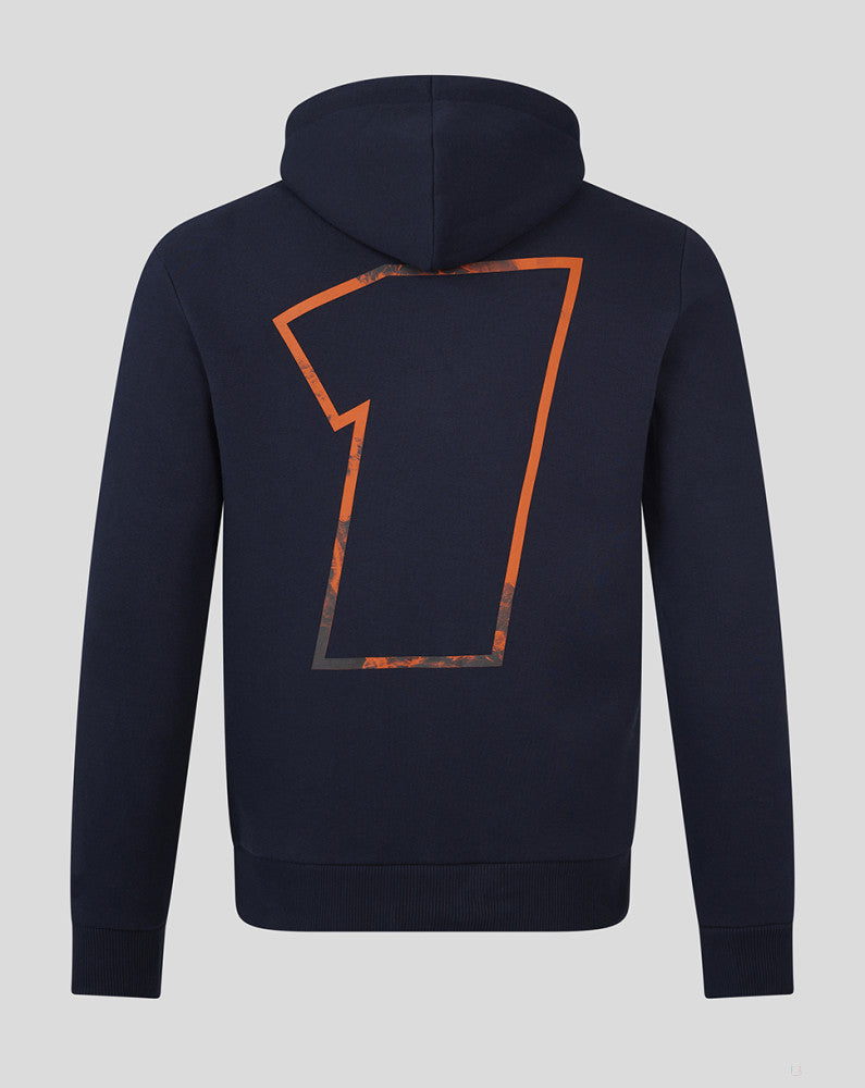 Red Bull Racing sweatshirt, hooded, Max Verstappen O2, blue - FansBRANDS®